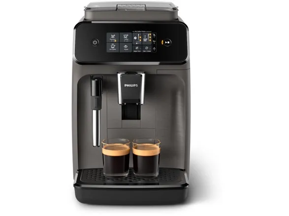 Philips Series 1200 EP1224 - Automatisk kaffemaskine med mælkeskummer - 15 bar - kashmirgrå