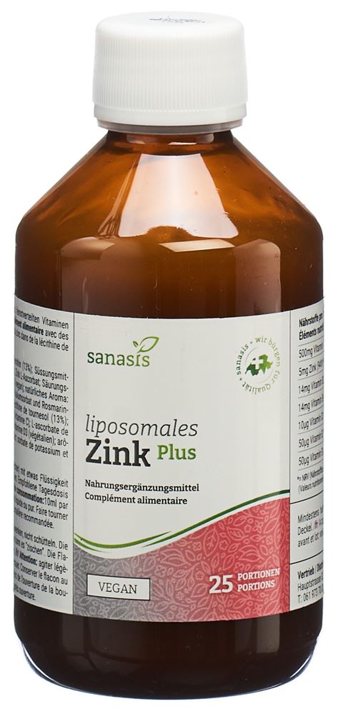 SANASIS Zink PLUS liq liposomal Fl 250 ml