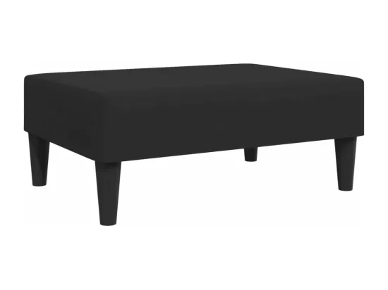 Repose-pied noir 77x55x31 cm velours