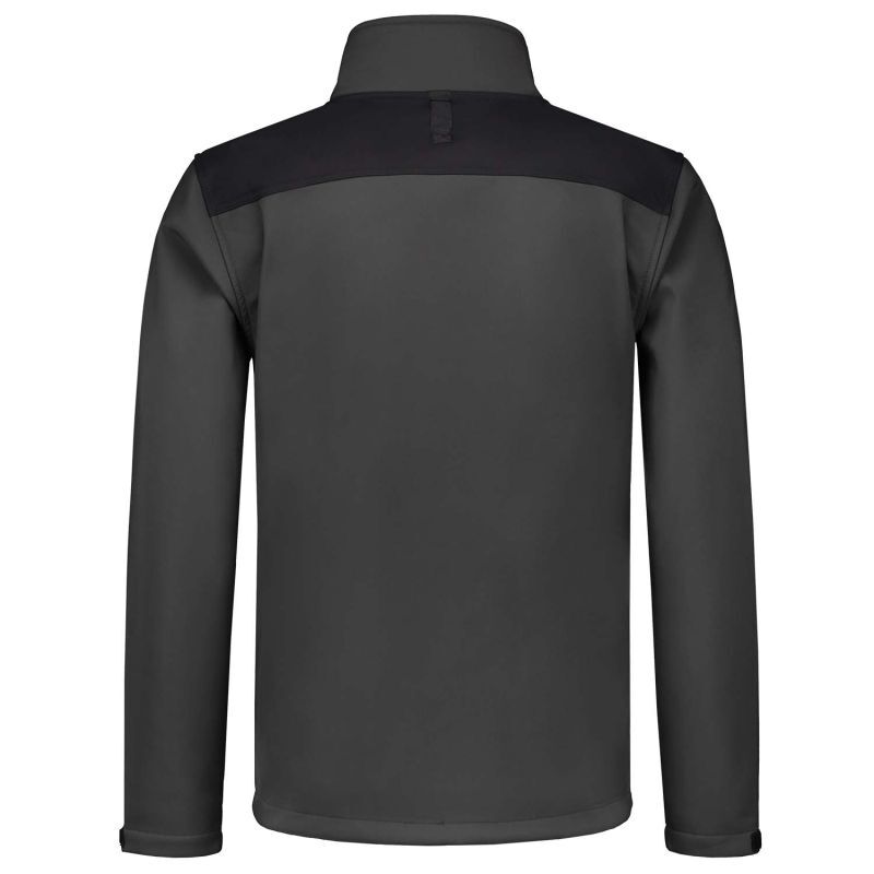 Tricorp Bicolor 402021 - Softshell jas - Donkergrijs Zwart - 3XL