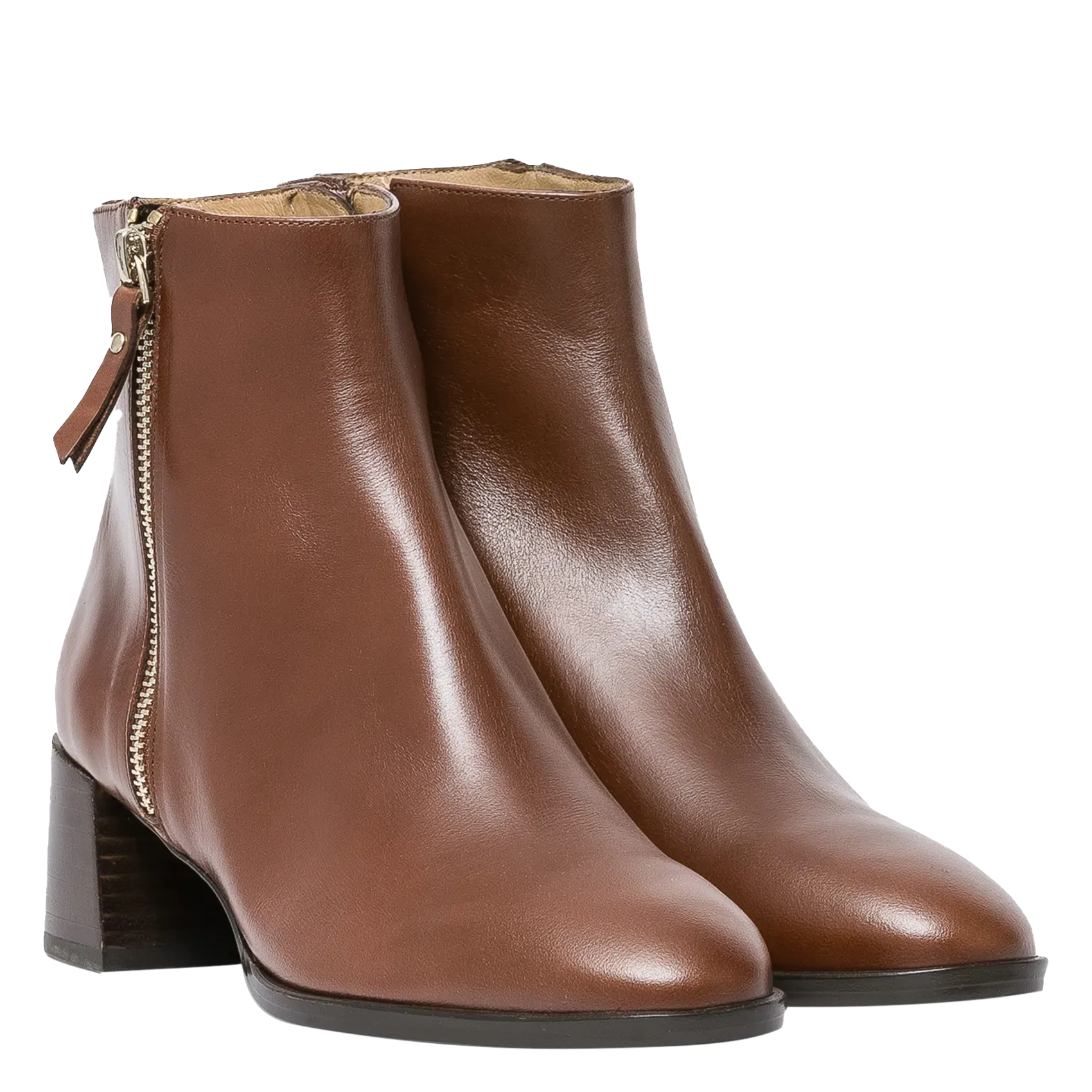 MIGUANA - Bottines en cuir | Marron