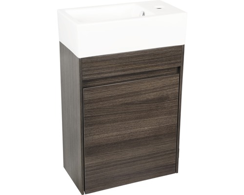 Wastafelmeubel Verschil HURA L BxHxD 39,5 x 52 cm x 21,5 cm Frontkleur eikengrijs