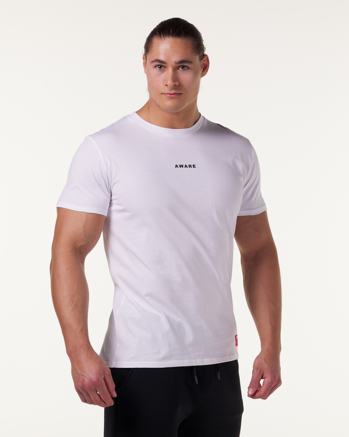 AWARE Logo Tee White