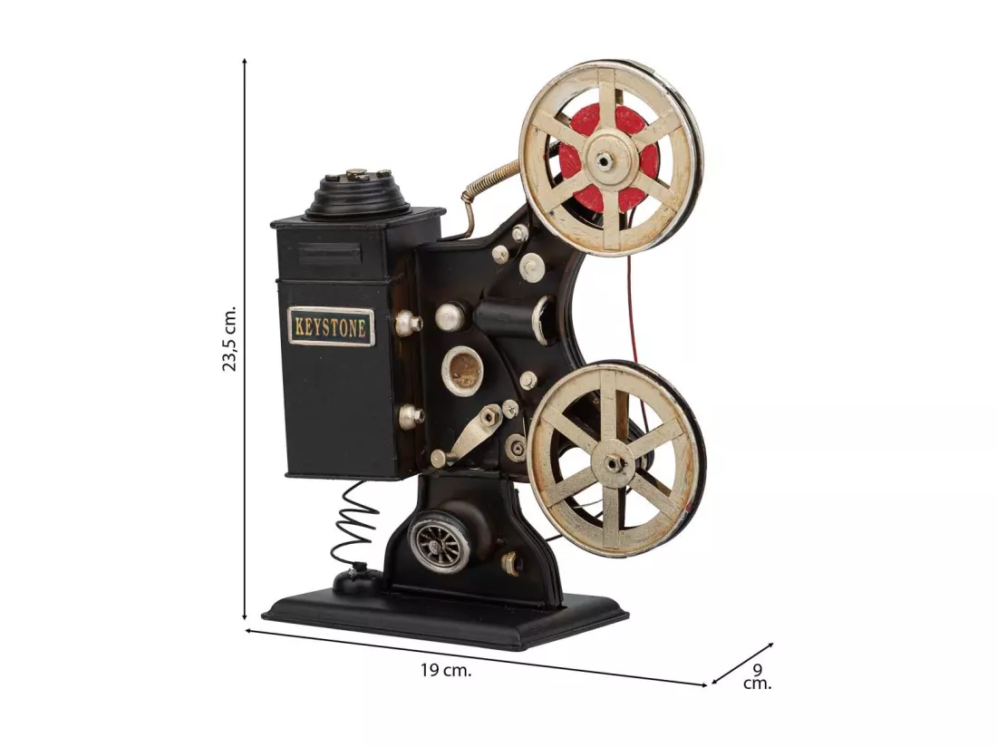 Caméra vidéo en métal noir 23.5x19x9h