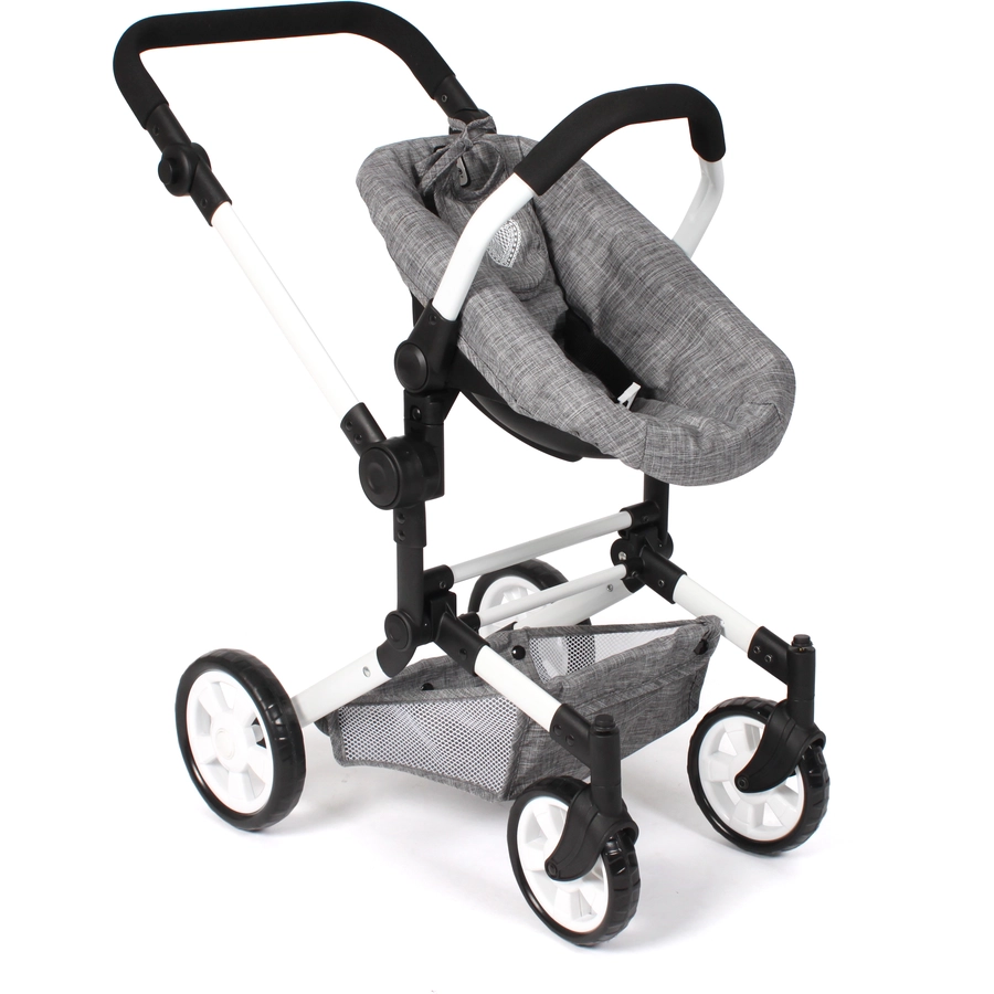BAYER CHIC 2000 Kombi-Puppenwagen LINUS Jeans grey