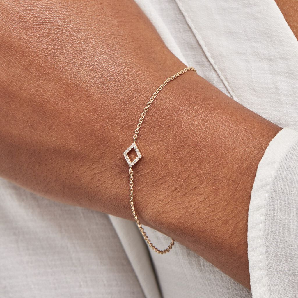 Bracelet Brody Plaqué Or Jaune Oxydes De Zirconium