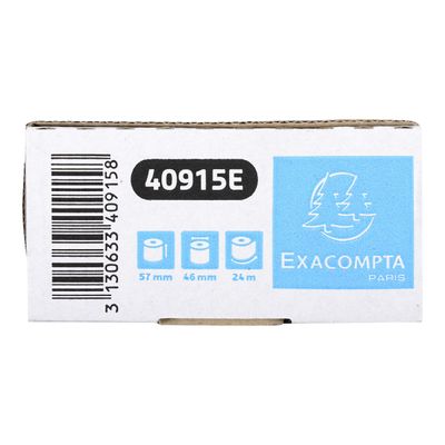 Exacompta - 10 Bobines thermiques - rouleaux TPE - 57 x 46 x 12 mm - sans Bisphénol A