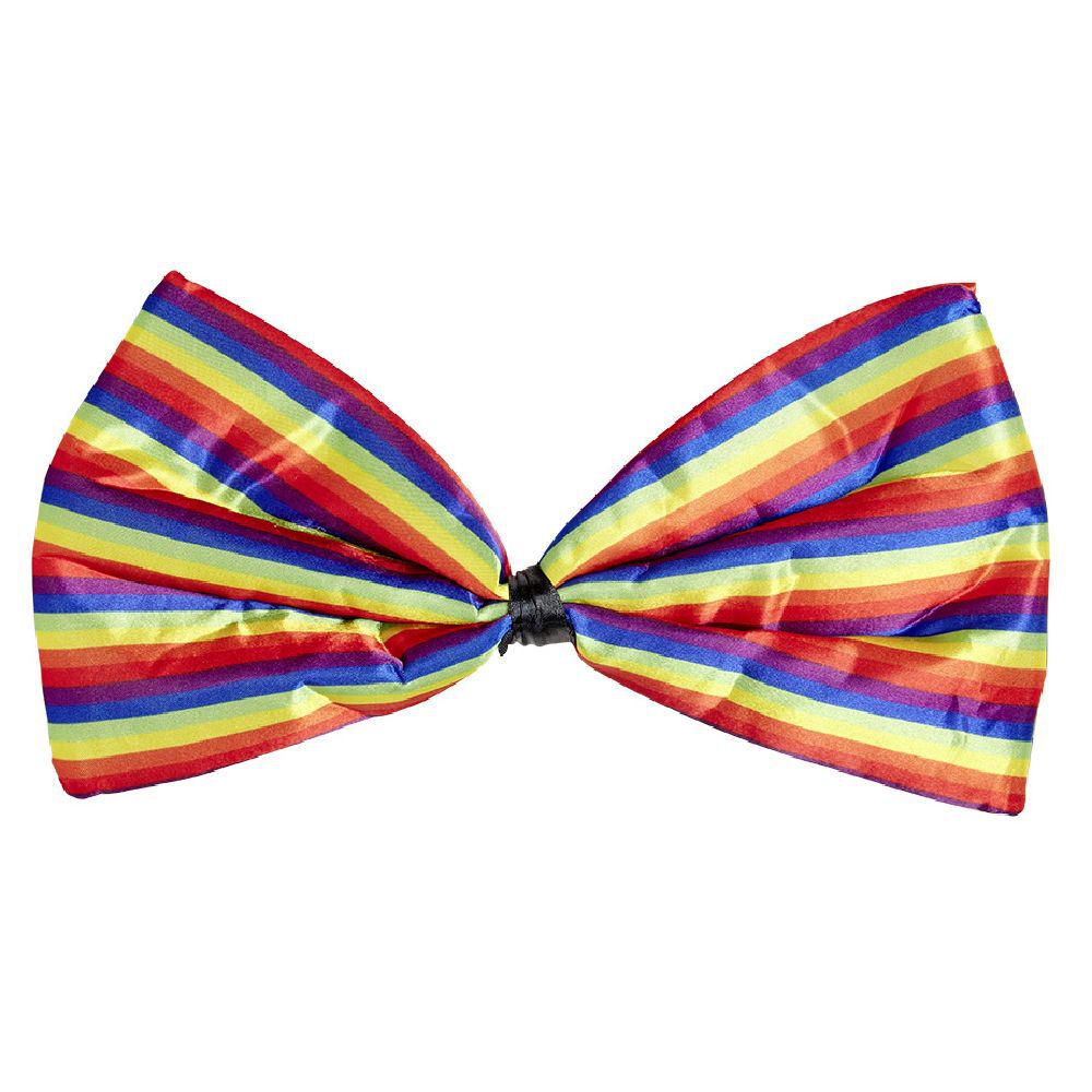 Noeud papillon clown multicolore