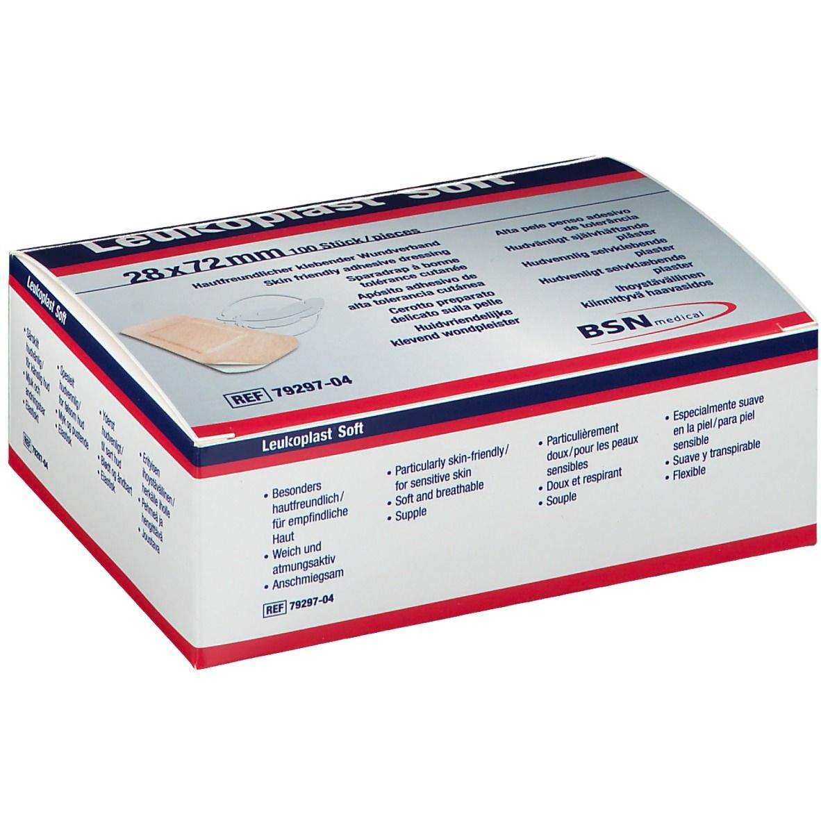 Leukoplast® Soft Strips 0,07 m x 2,80 cm