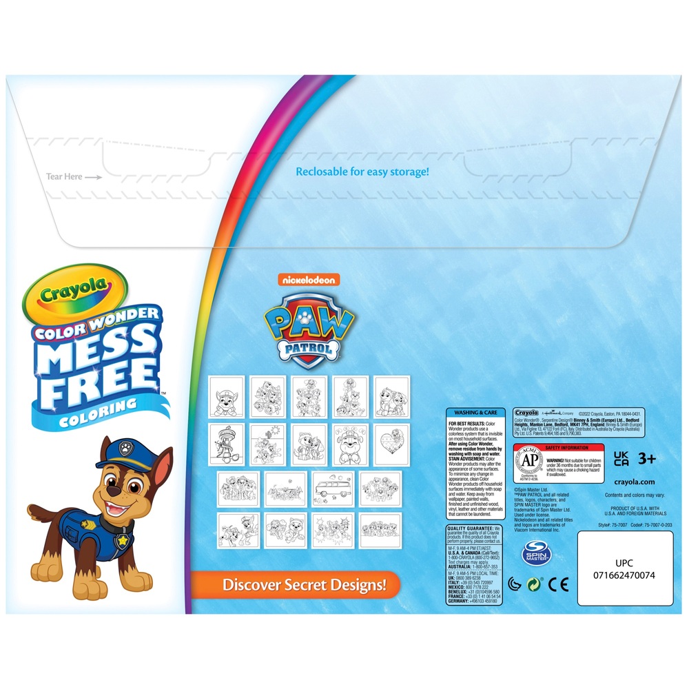Crayola Color Wonder PAW Patrol