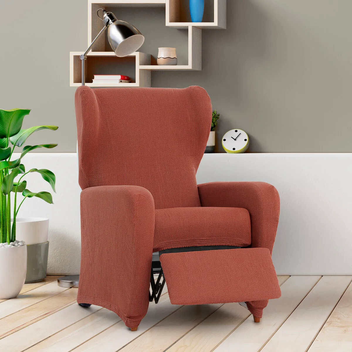Eysa ULISES Housse de fauteuil - Marron - 90 x 100 x 75 cm