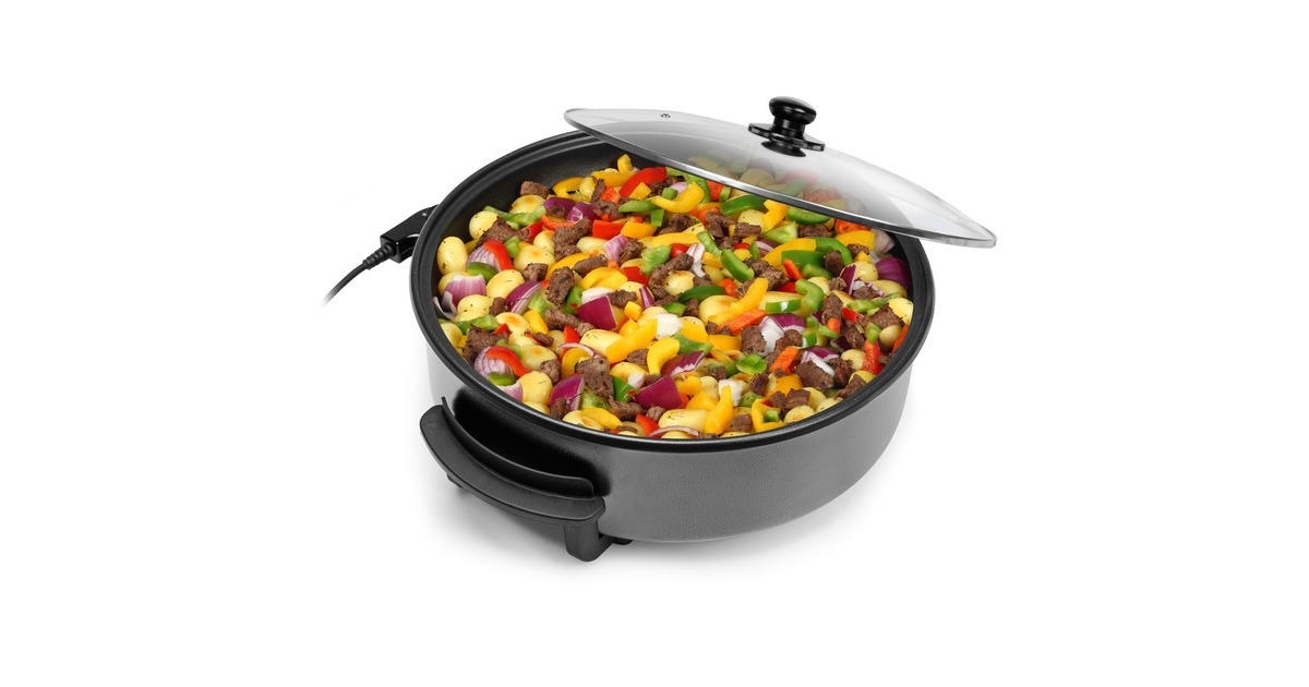TristarPZ-9145 Multifunctionele hapjespan XXL bak-/braadpan  (Zwart)