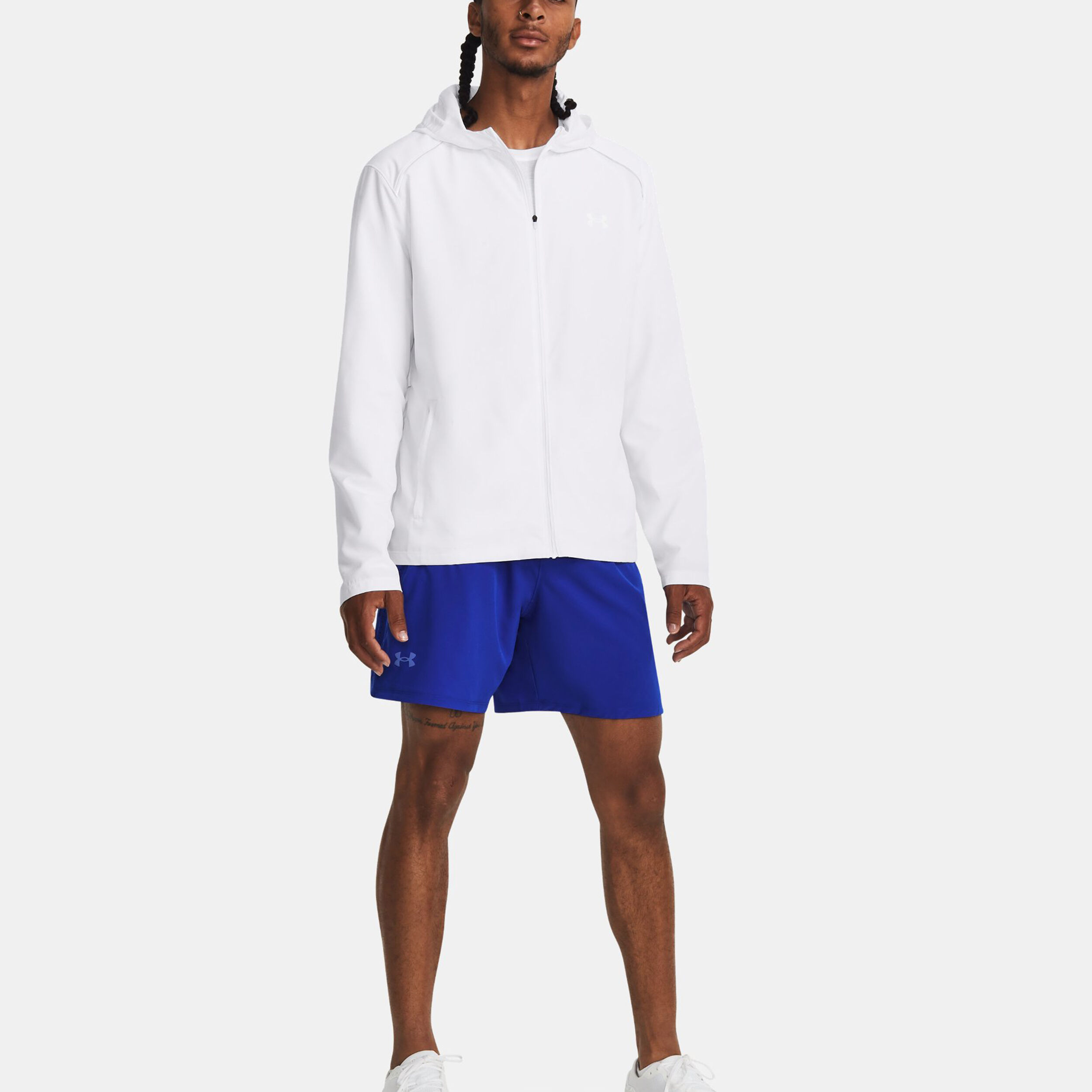 Under Armour Storm Run Hooded Veste Running Hommes - Blanc