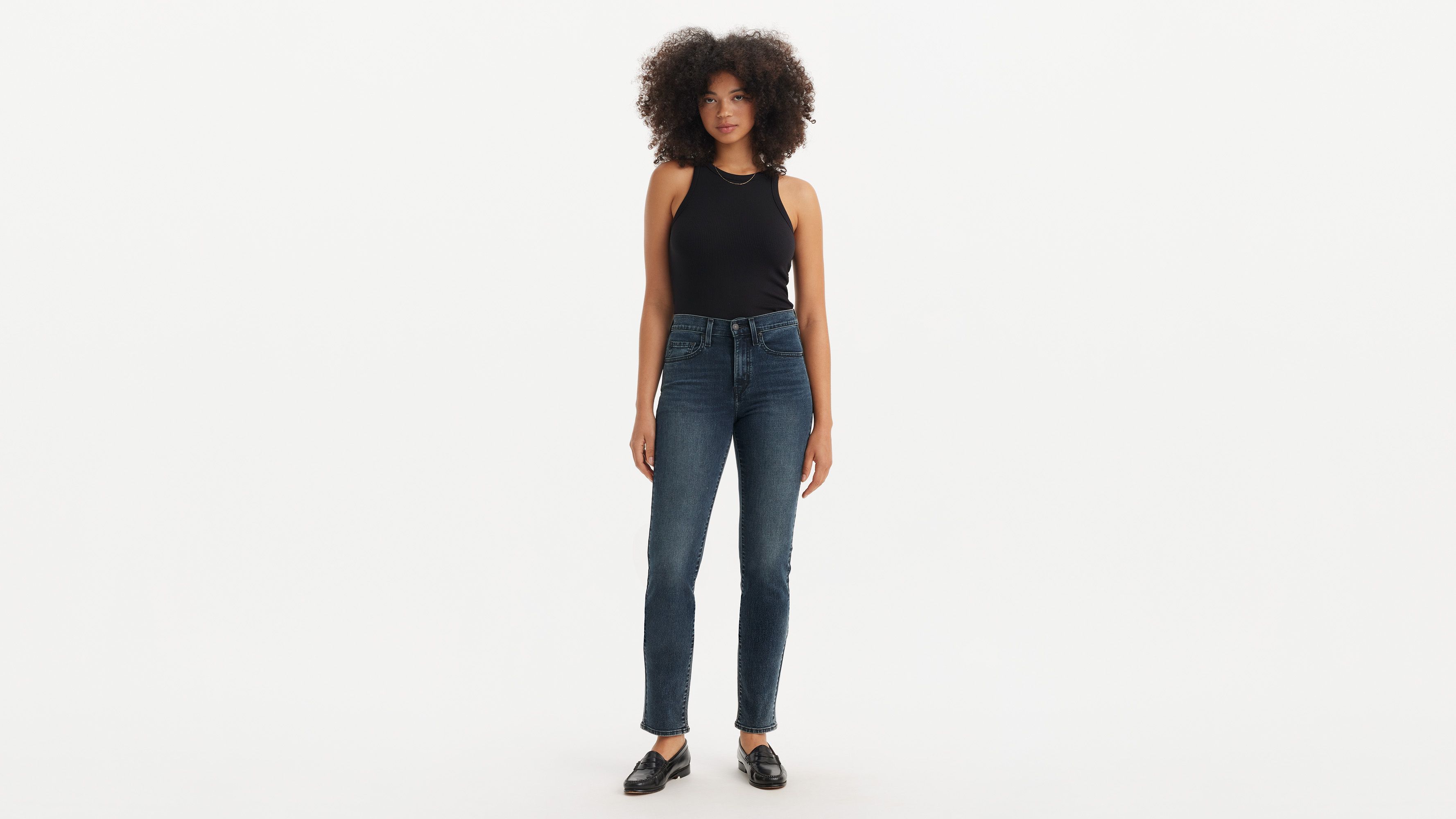 724™ High Rise Straight Jeans - Around The Bend - Blue