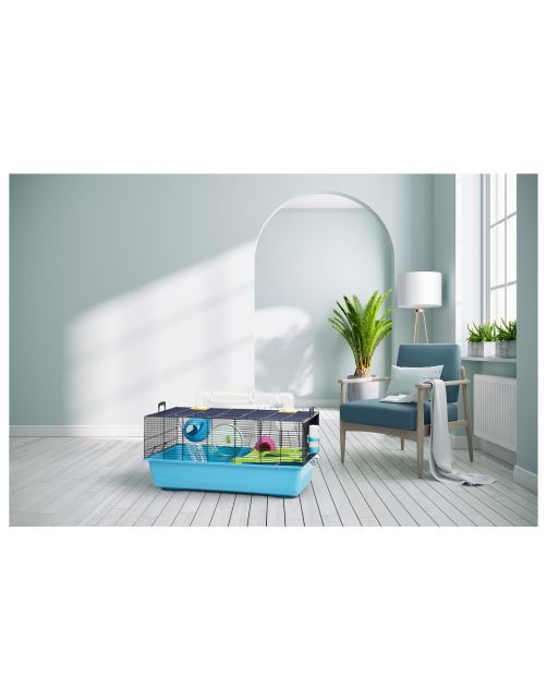 Savic Hamsterkooi Sky - Dierenverblijf - 80x50x50 cm Marineblauw