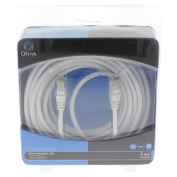 Q-Link UTP kabel CAT6 AWG26 2RJ45 10 meter wit