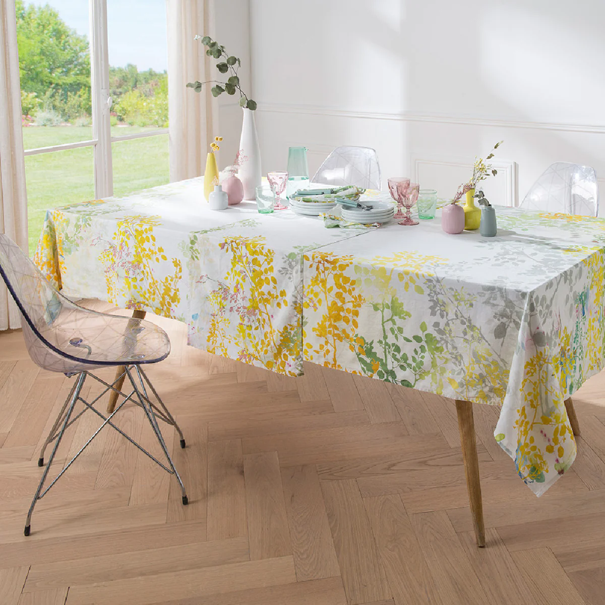 Chemin de table métis lin & coton multicolore 50X155 Garnier Thiebaut