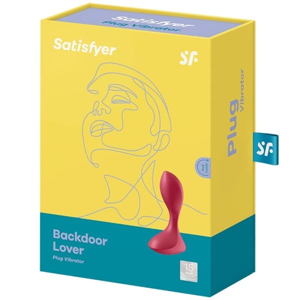 Satisfyer - Backdoor Lover Vibrasjonsplugg Rød
