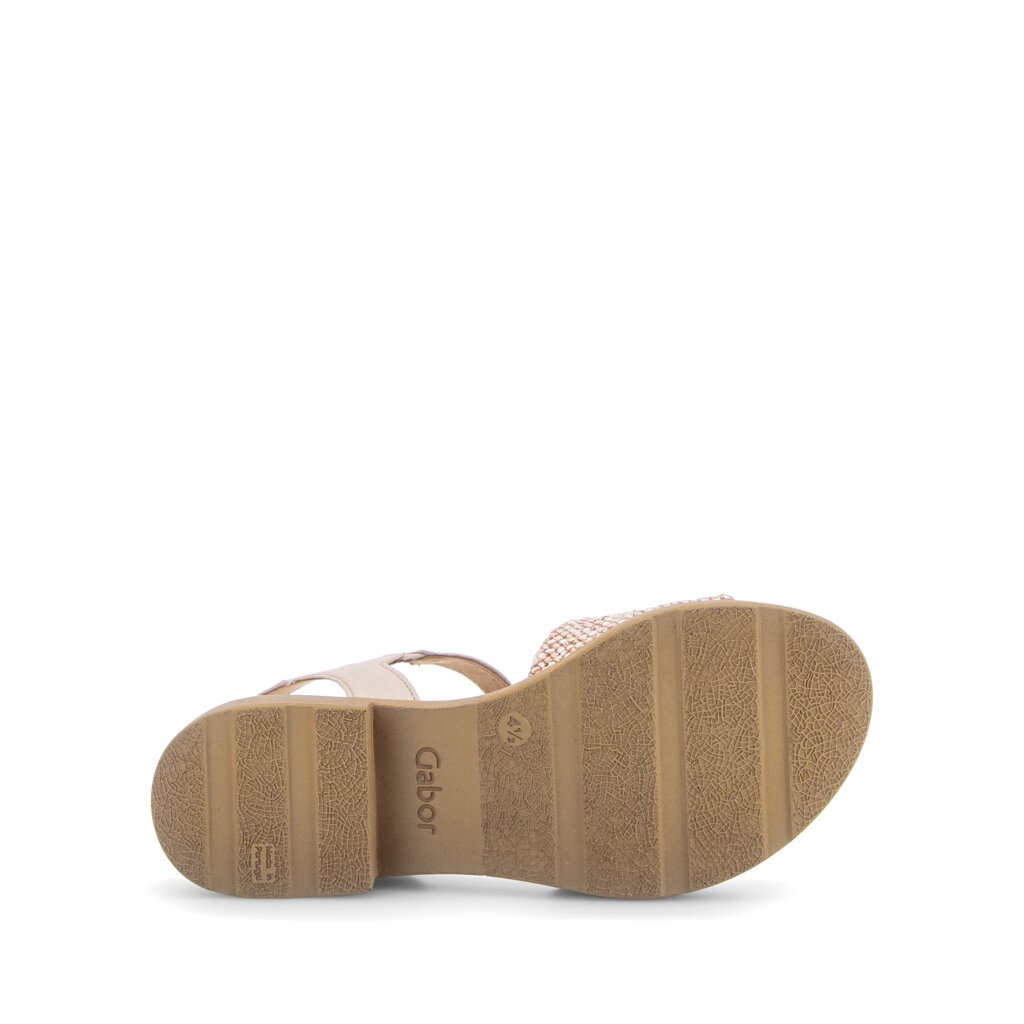 Sandal met riempjes rose