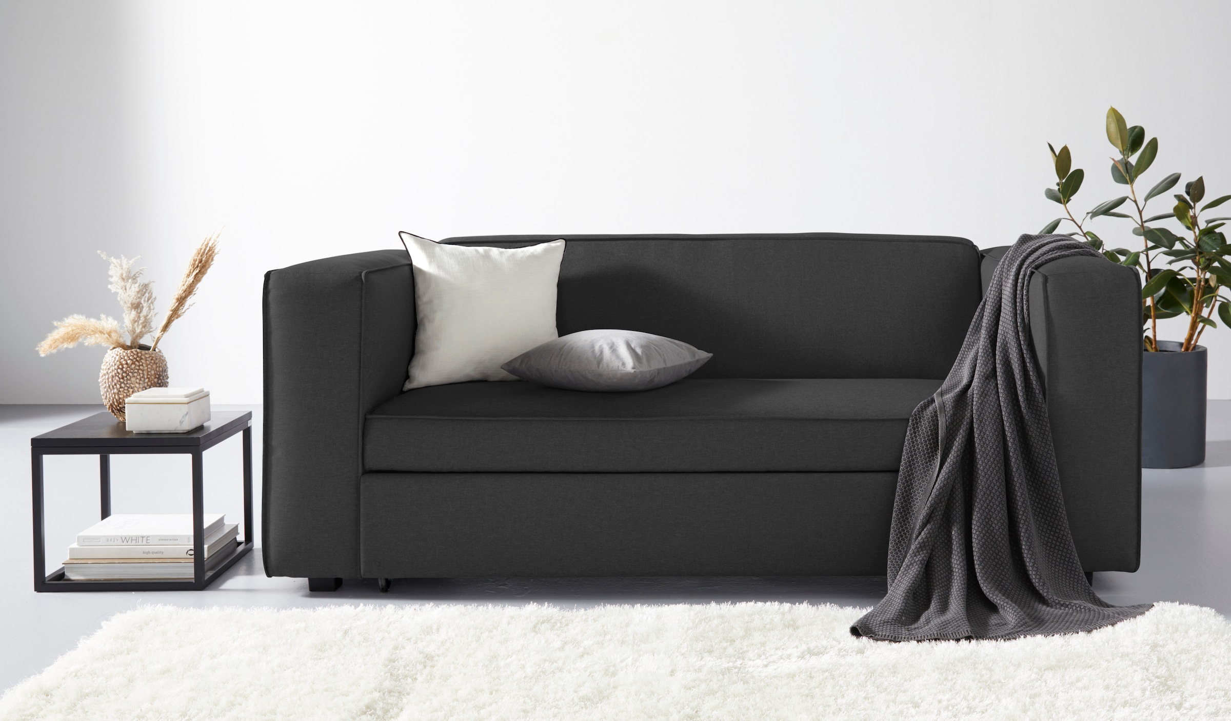 Home affaire Schlafsofa »Asmund, Design-Schlafsofa, komfortable Bedienung,« perfekter Sitzkomfort, Liegefläche 160/200 cm
