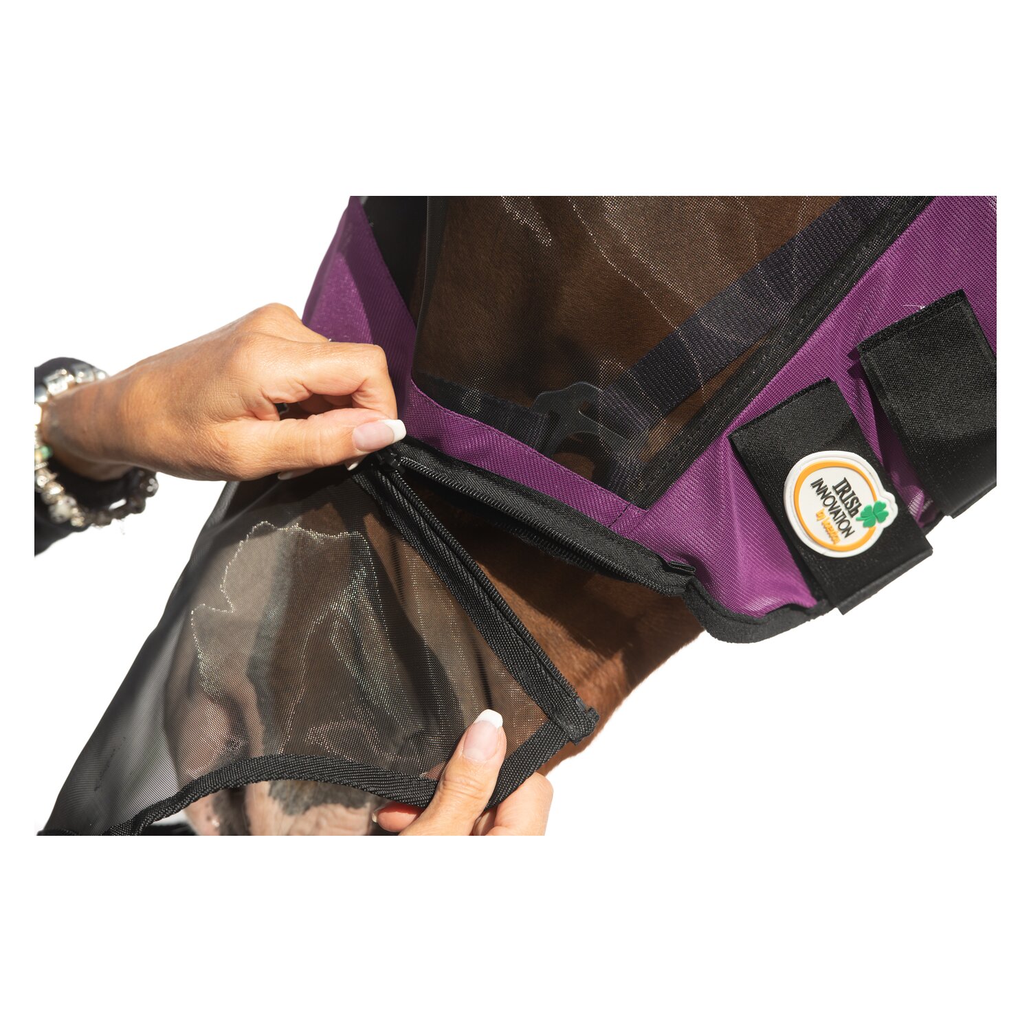 IRISh INNOVATION Fliegenmaske 2 in 1  - berry