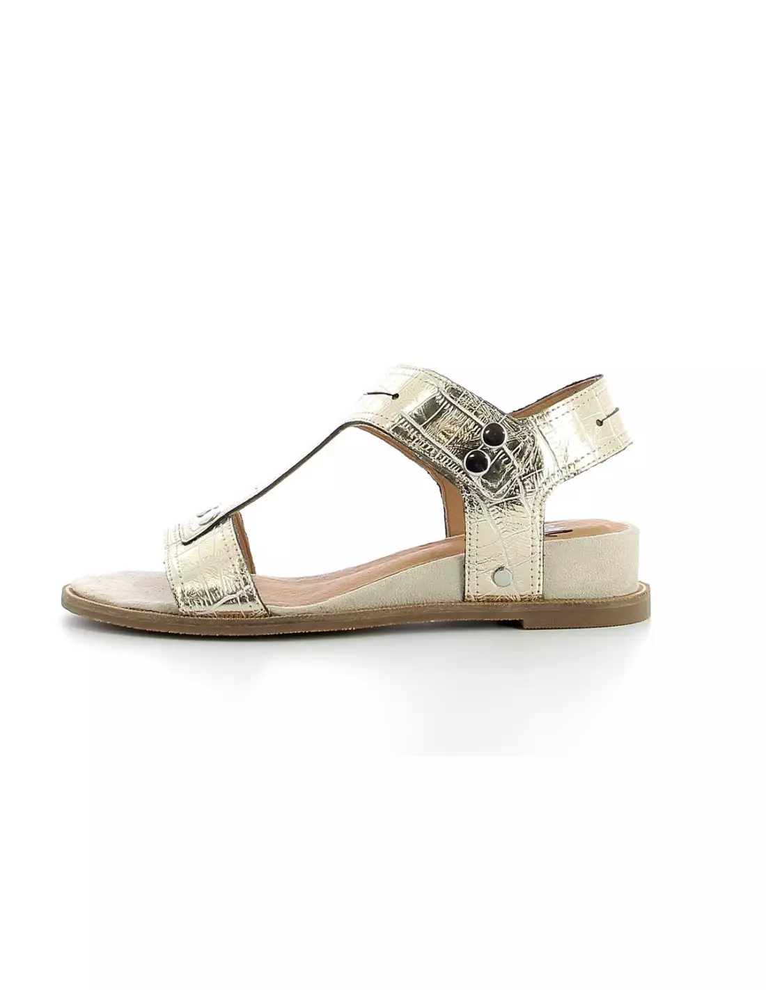 MAM ZELLE Oisin - Sandales & nu-pieds CROCOMETALCREME