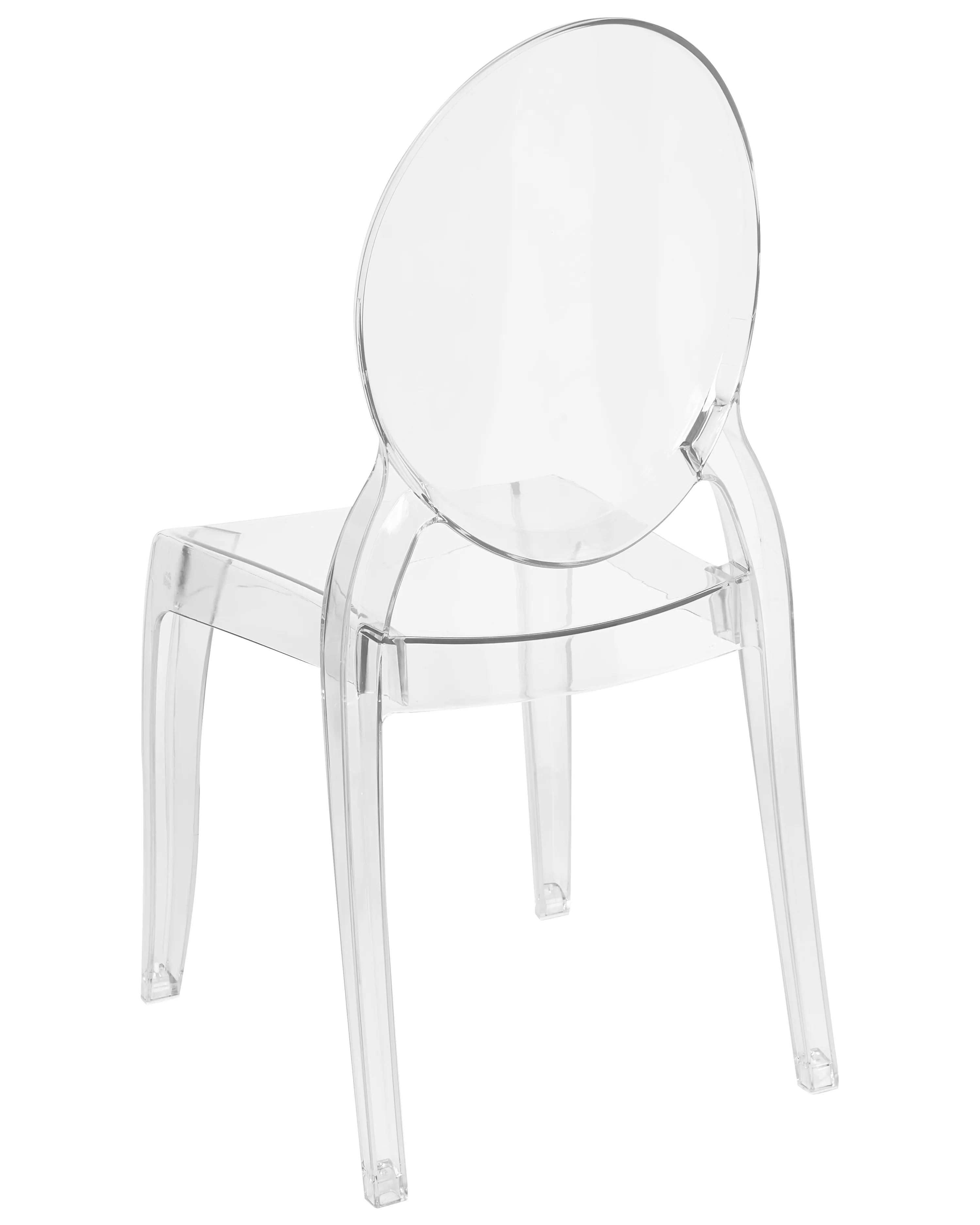 Set van 4 eetkamerstoelen MERTON Transparant
