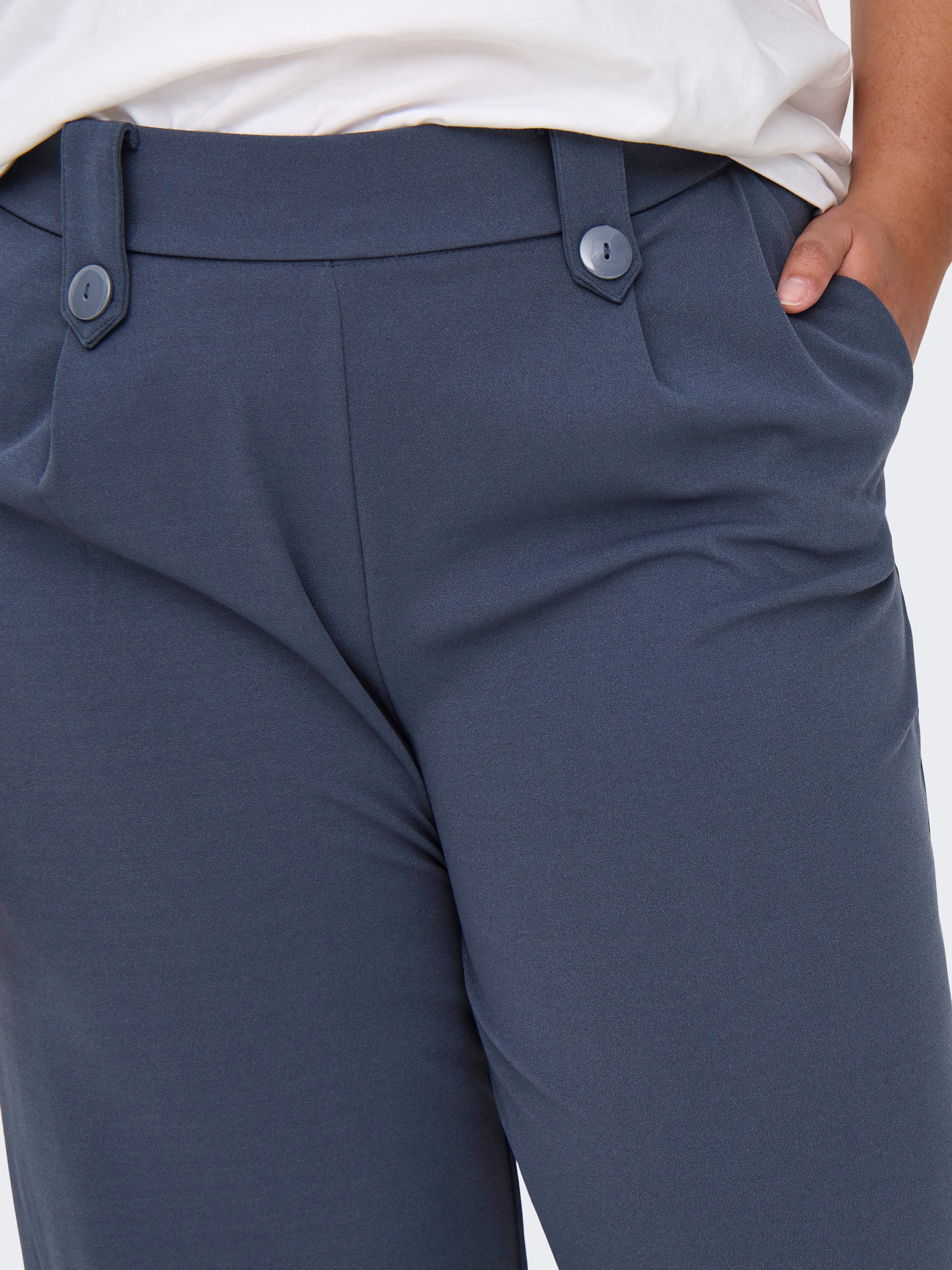 CARSANIA Normal geschnitten Hose mit weitem Beinschnitt Ombre Blue