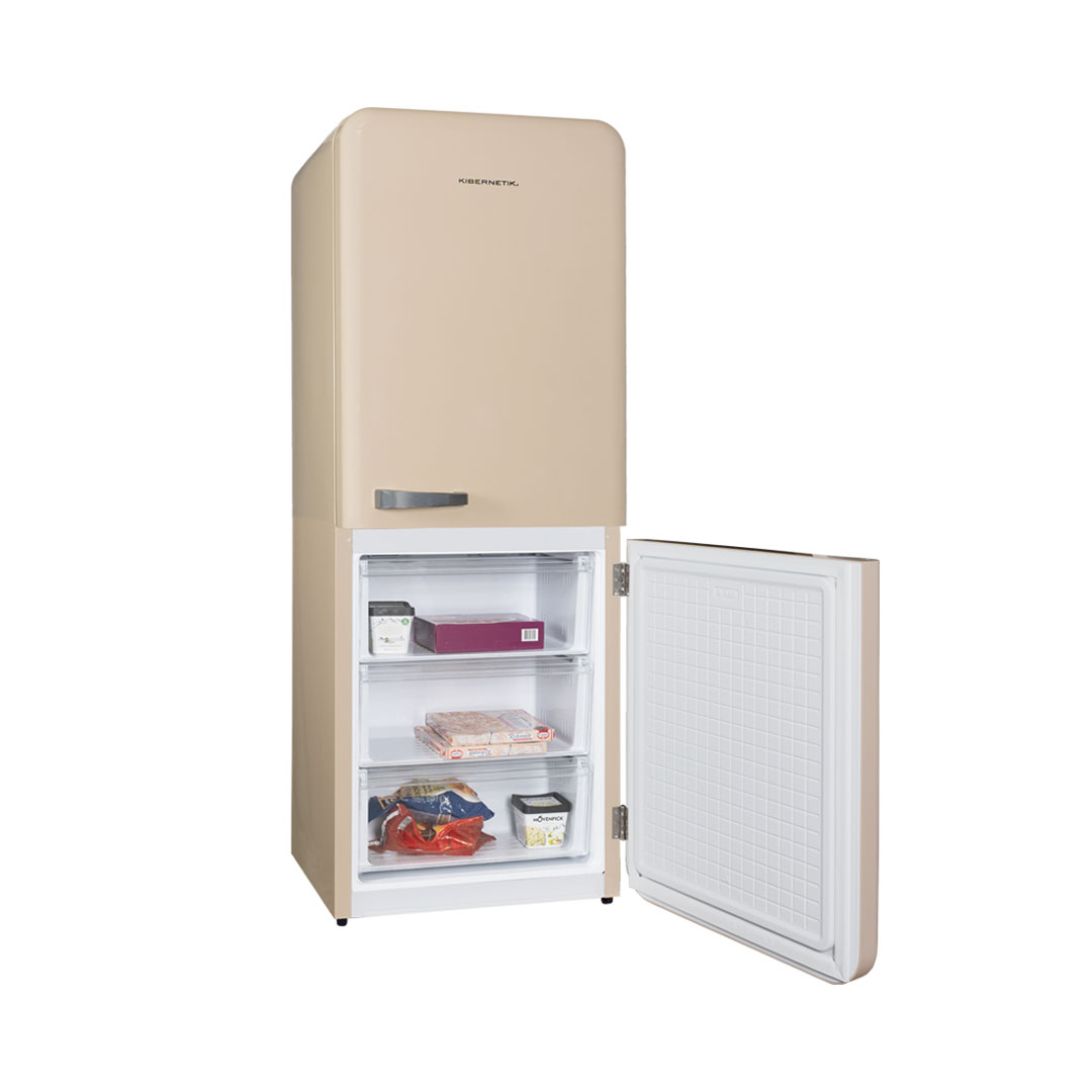 Kibernetik FSP Retro Kühl-Gefrierkombination 401 Liter, beige