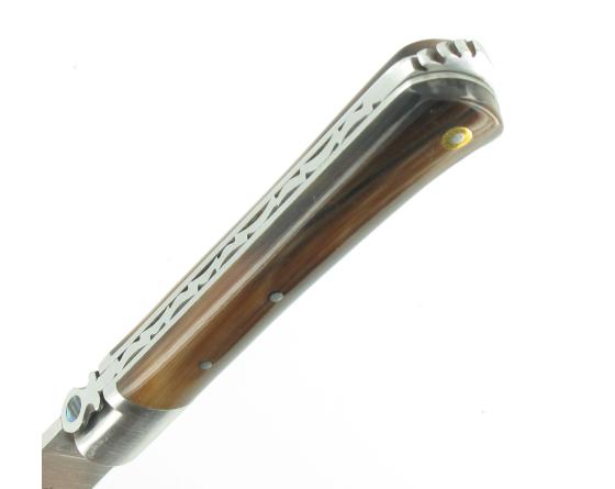 5 Coqs Corne Blonde Couteau de Poche - Le Savoyard par Fontenille Pataud