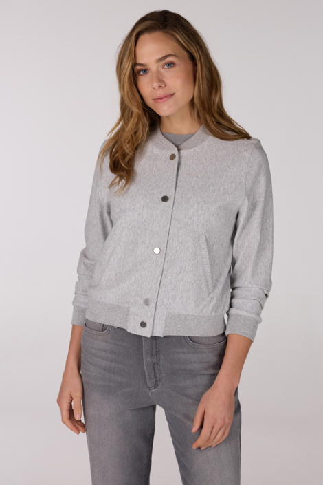 Juffrouw Jansen grijze dames jas