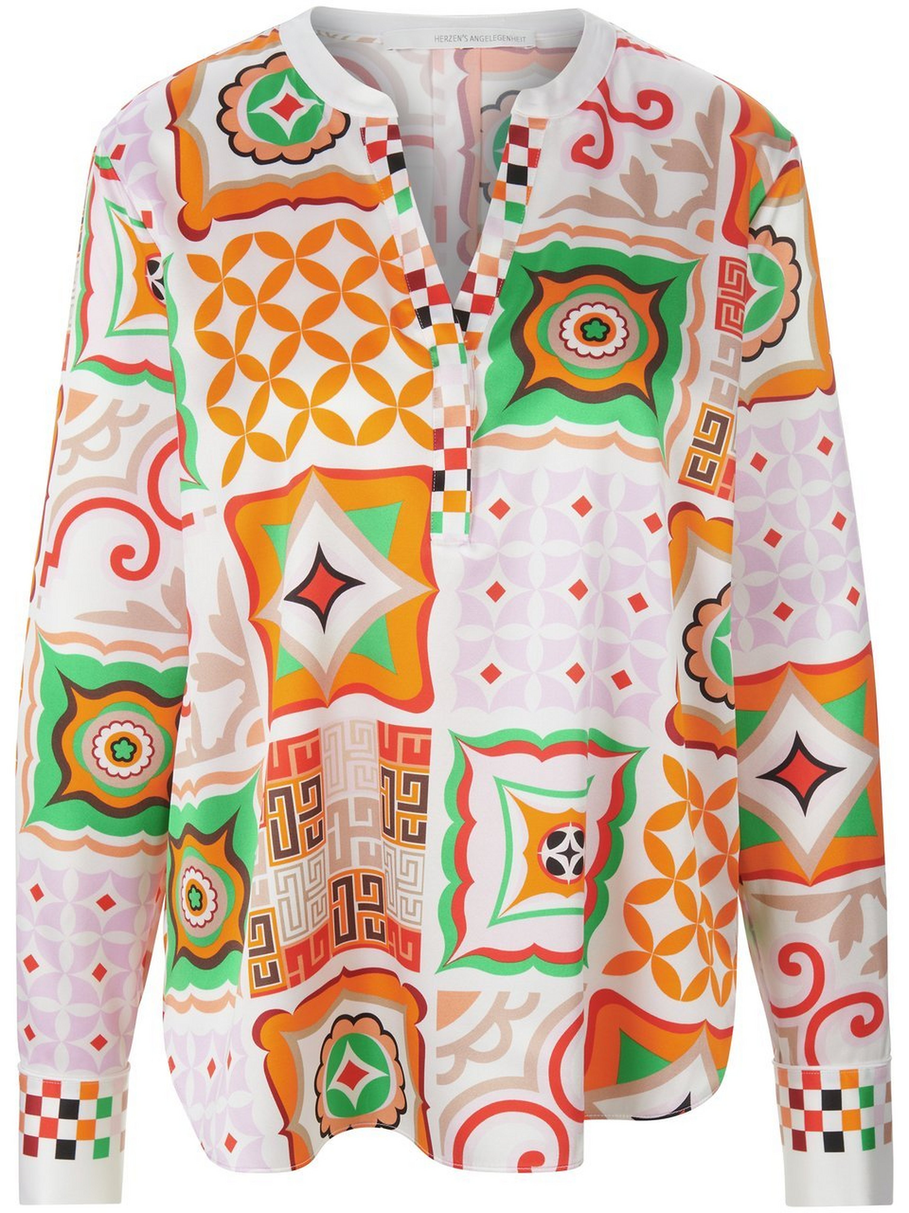 Bluse mit Stehkragen