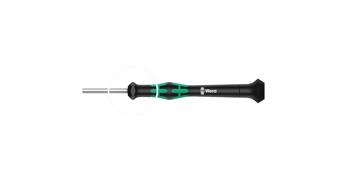 WeraKraftform 12SB1 Micro-schroevendraaierset  (Zwart/groen, Voor elektrische apparaten)