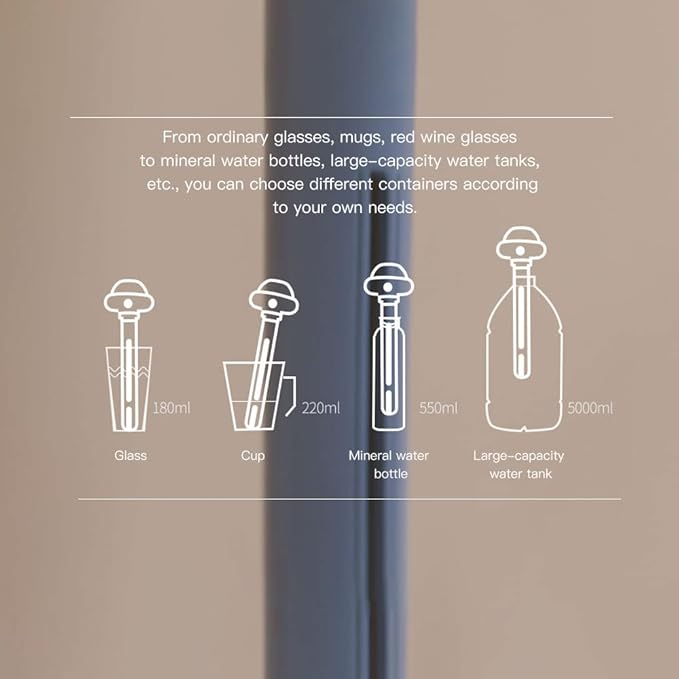 (Ø7x18cm) Portabler Mini USB Luftbefeuchter mit LED Beleuchtung Aroma Öl Diffuser - Weiss
