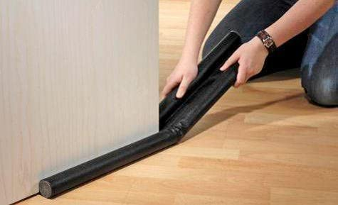 (87cm) Zugluft Stopper Tür Isolierung Doppel Bodendichtung - Braun