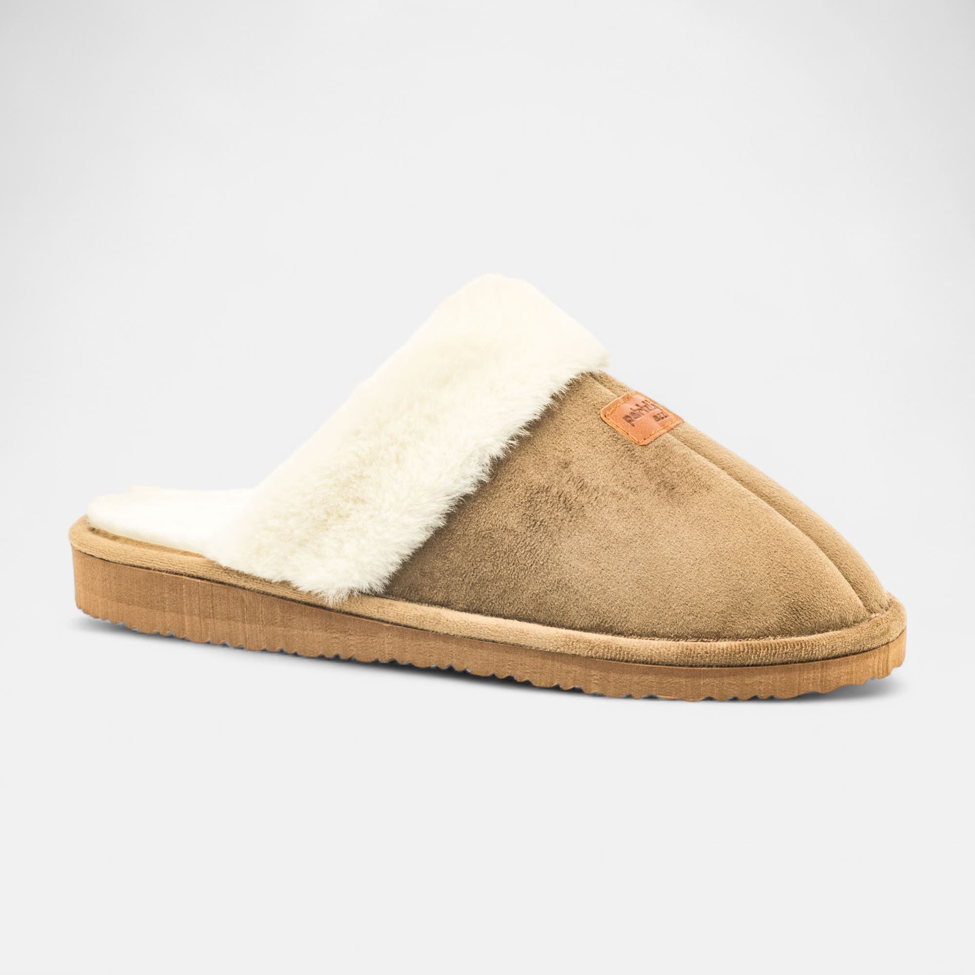 Pantoufles mules Femme taupe