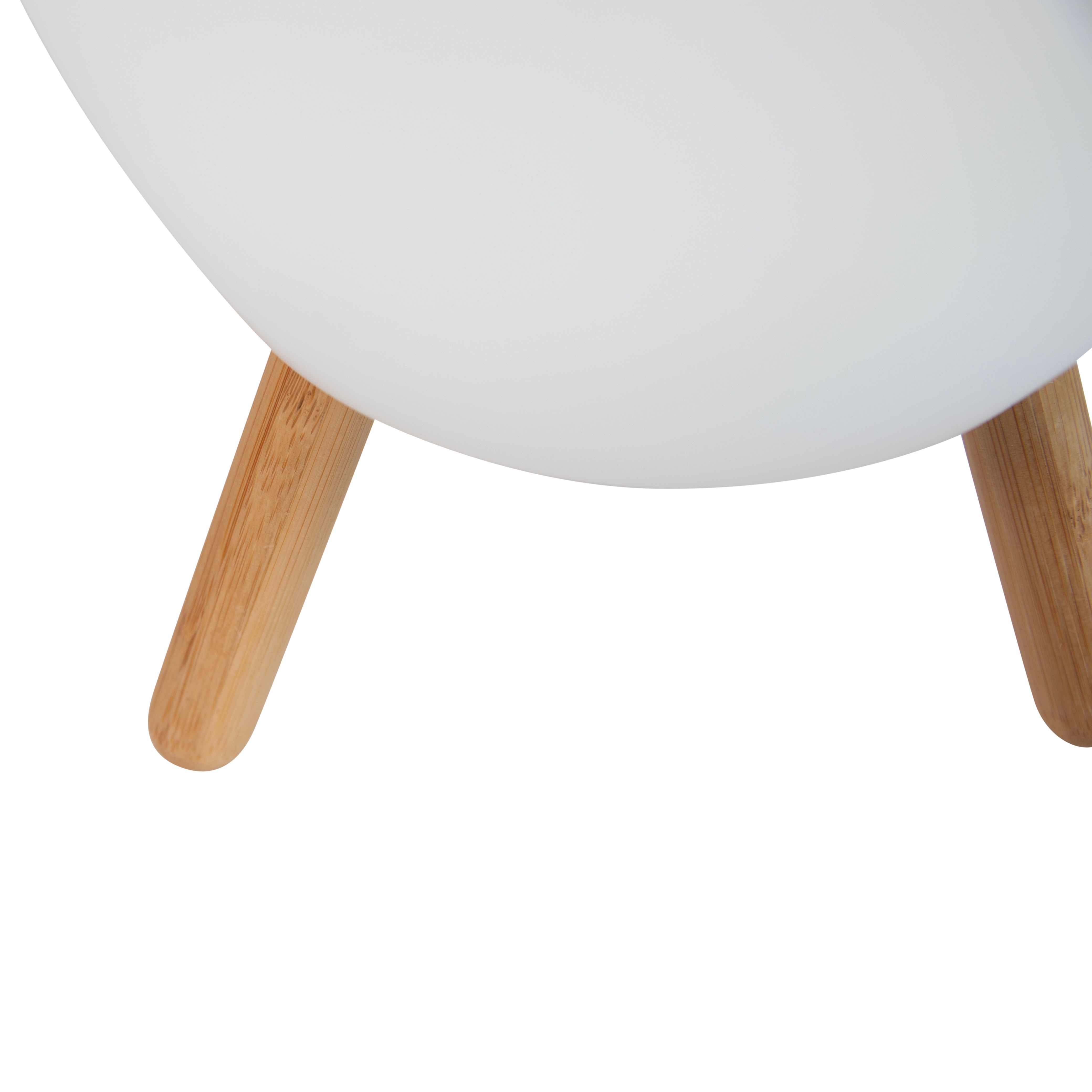 Vloerlamp wit 40,5cm incl. LED en speaker dimbaar RGBW IP44 met afstandsbediening - Apolo