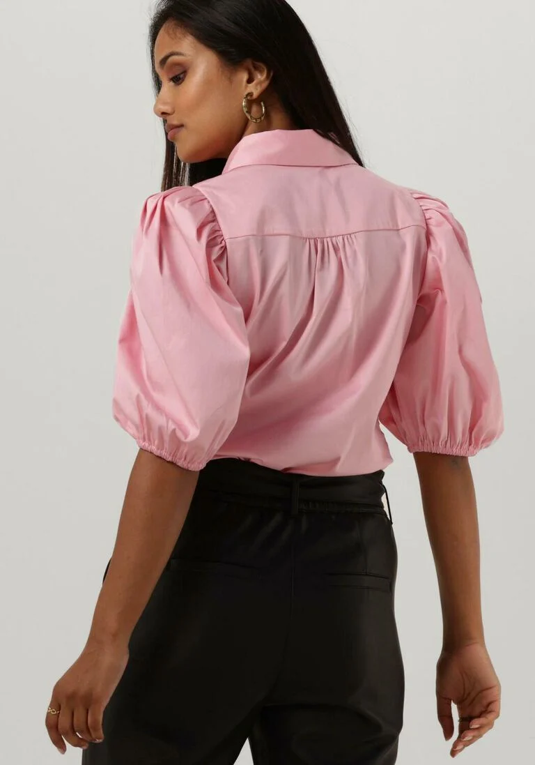 NOTES DU NORD roze notes du nord blouse kira short sleeve shirt