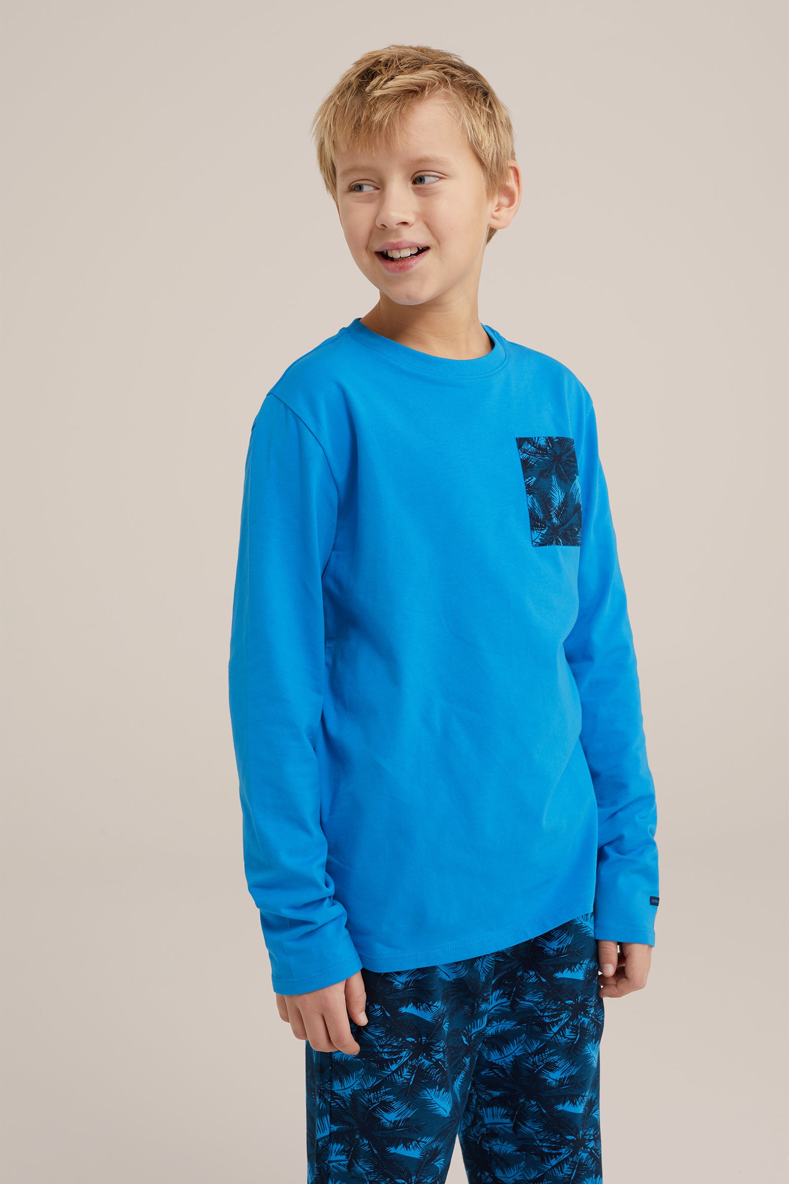 Jongens pyjamaset met dessin WE Fashion Blauw