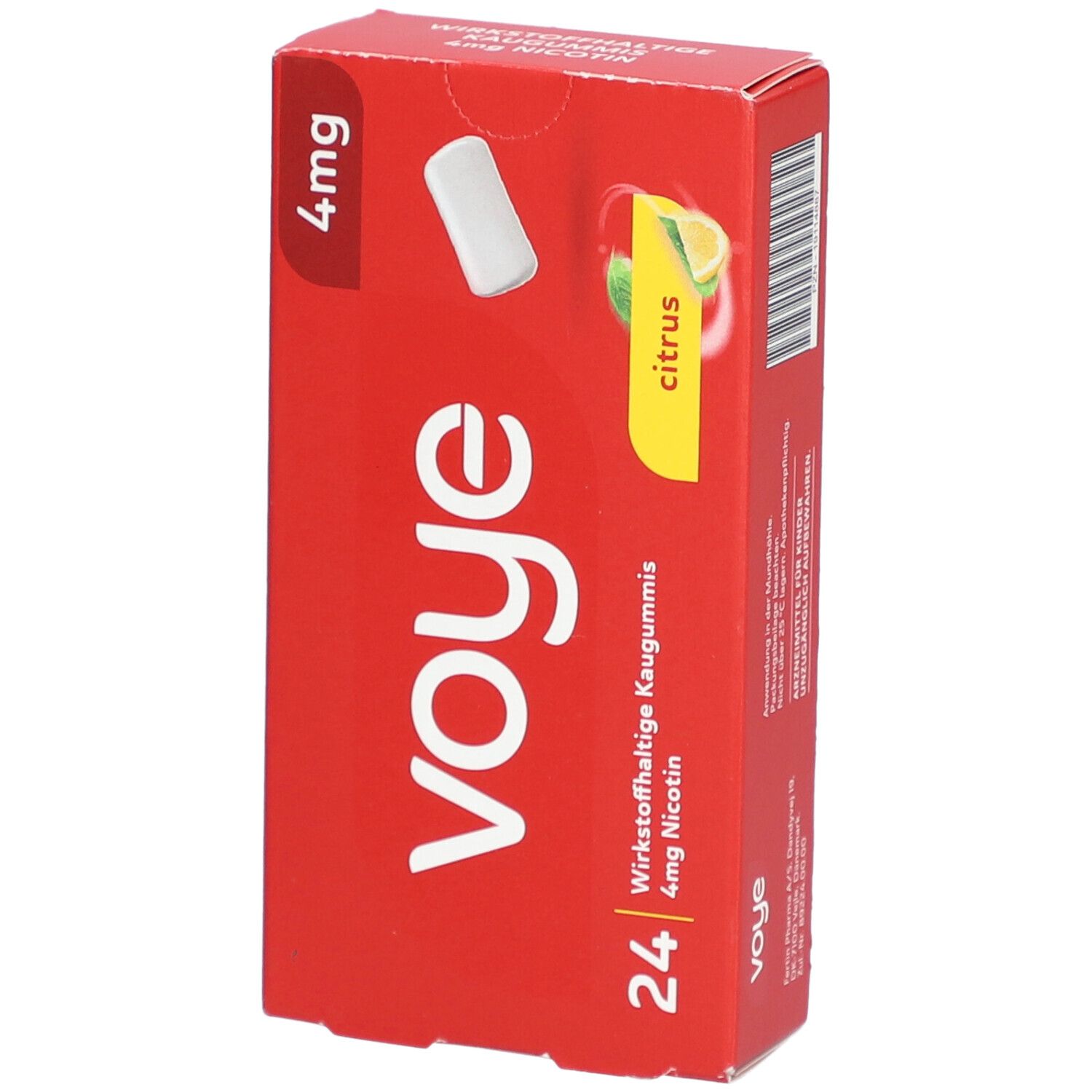 Voye Citrus4 mg wirkstoffhaltiges Kaugummi
