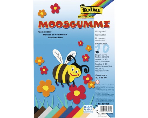 Schuimrubber, 10 vellen, 20x29cm