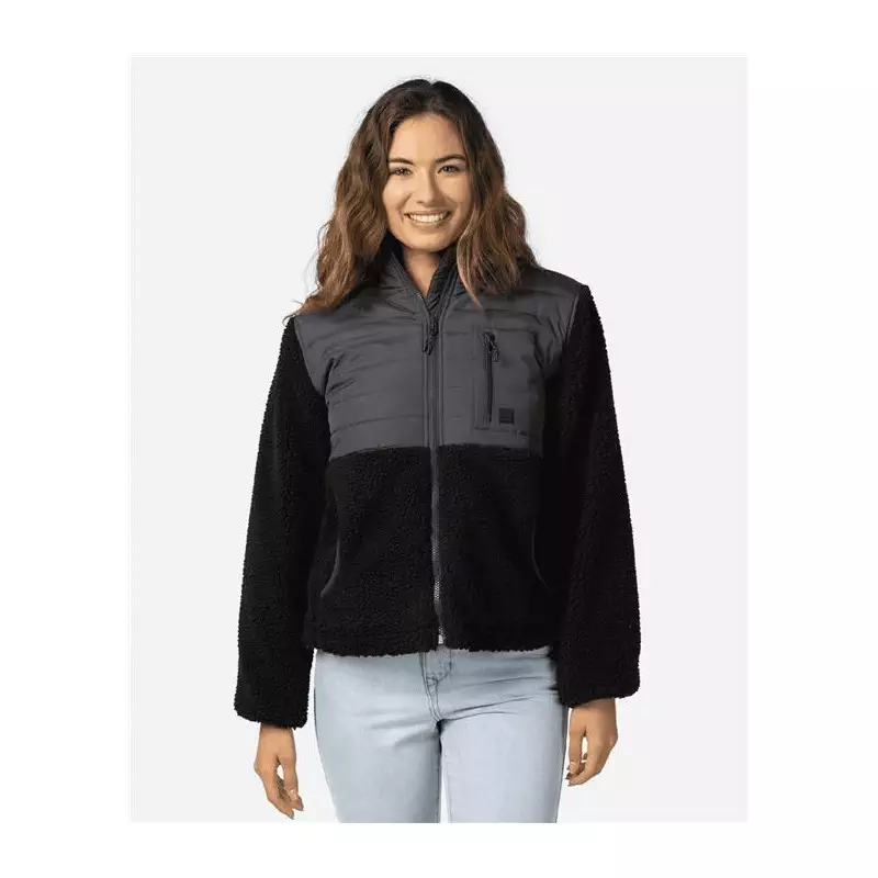 Veste femme RIPCURL Anti-Series Anoeta Fleece Zt Washed Black