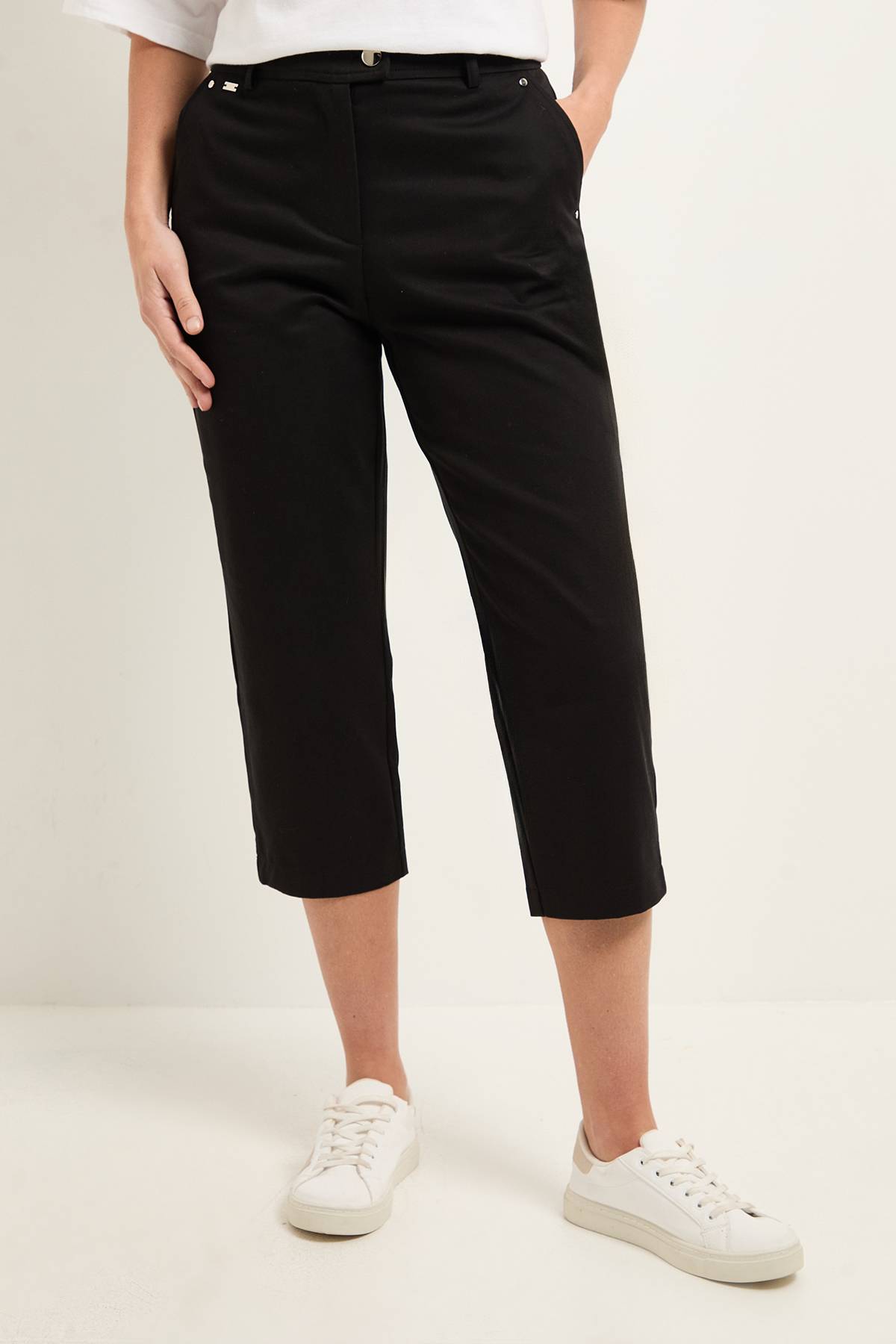 Wallis Pantalon Capri Stretch Petite Taille