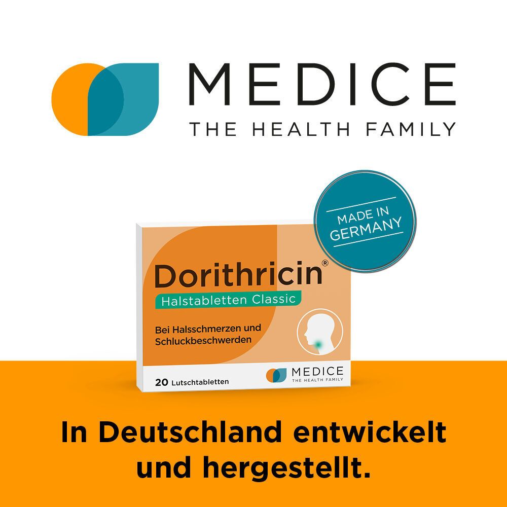 Dorithricin® Classic Lutschtabletten bei Halsschmerzen