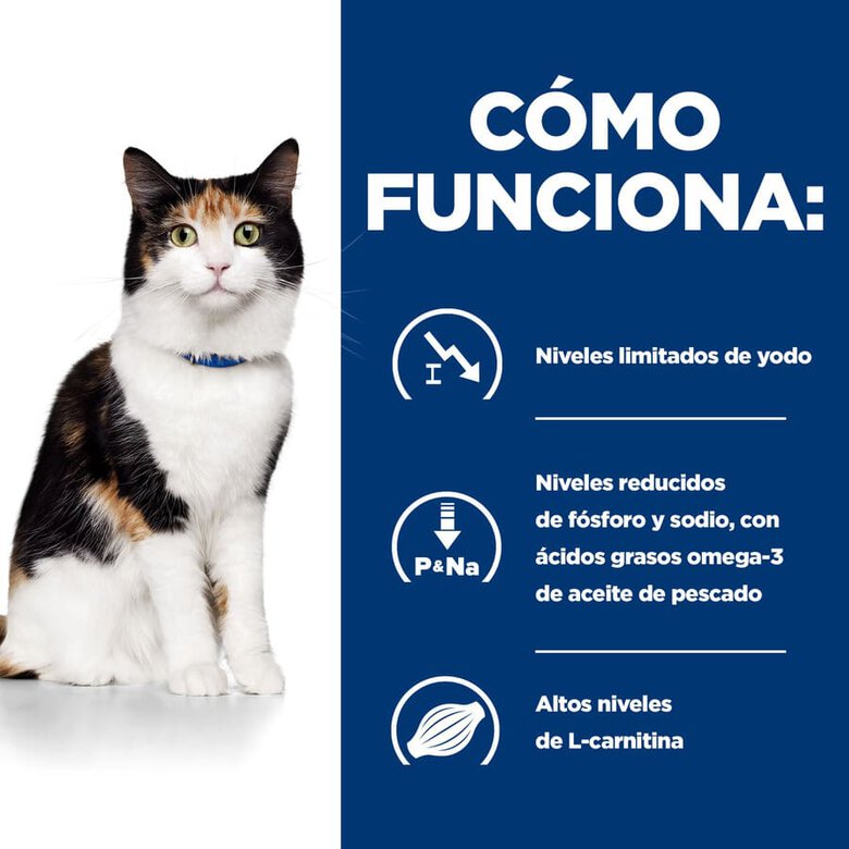 Ração Hill's Prescription Diet Thyroid Care para gatos (y/d)