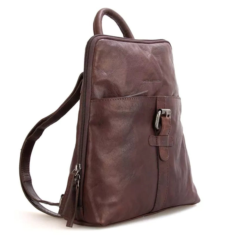 Spikes & Sparrow Bronco Texas Backpack Dark Brown