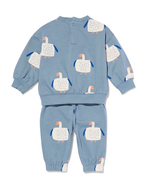 ensemble pull et pantalon canards pour bébé bleu