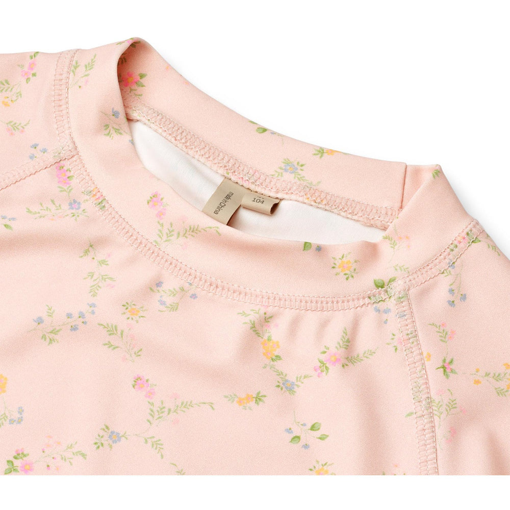 Køb Wheat Powder Checked Flowers Bade T-shirt S/S Jackie