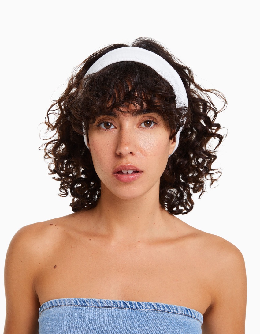 Pacote com 2 faixas de cabelo lisas
