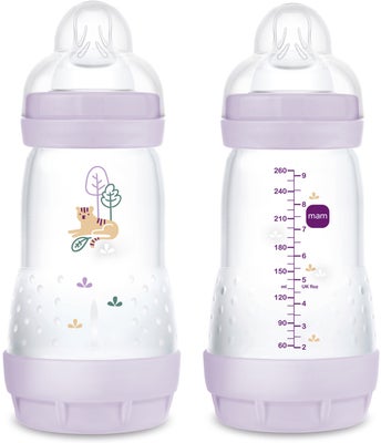 MAM Easy Start Tåteflaske Anti-kolikk 260 ml 2-Pack, Lilla